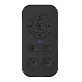 Scrolling Remote TikTok Bluetooth Page Turner Kindle Camera Photo Video Clicker iPhone Android Smartphone Black