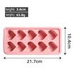 2 PCS Heart Ice Cube Molds, 10 Heart Shaped Silicone Molds for Chocolate, Ice Cubes,Candy, Soap,Pink Ice Cube Trays for Cocktails, Whiskey, Drinkings