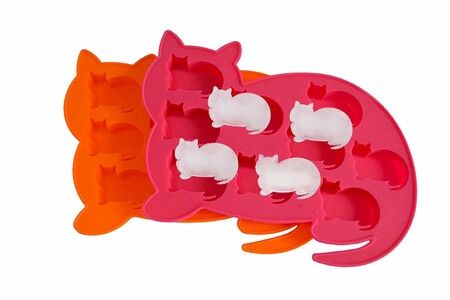 2 Pack ,Cat Silicone Ice Cube Tray and Treat Mold, Cat Gifts, Birthday ,Christmas Day Gifts for Cat lovers,9 Cavities