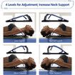 Neck Stretcher for Neck, Upper Back and Shoulder for Muscle Relaxation and Spine Alignment, 4 Level Adjustable Cervical