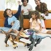 Remote Control Toys with Light Sound and Roar,Touch Control Simulation ElectronicToys for Kids