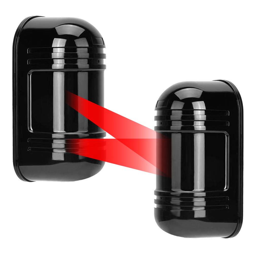 Double Beam Outdoor Security IR Infrared Detector with 100m Active ...