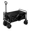 Folding Wagon Cart Beach Picnic Garden Utility Trolley Trailer Barrow Market Grocery Shopping Sports Outdoor Camping Luggage Collapsible 150kg