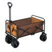 Folding Garden Trolley 150kg Trailer Cart Utility Wagon Barrow Beach Camping Picnic Campervan Sports Market Grocery Shopping with Tabletop