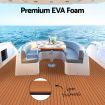 Seamanship EVA Foam Boat Flooring Mat Decking Sheet 240x90x0.6cm Dark Brown
