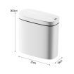 Smart Trash Bin 14L Rubbish Recycling Waste Bin Sensor Automatic Motion Toliet Basket Kitchen Garbage Can White