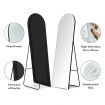 Arch Full Length Mirror Body Free Standing Hanging Floor Leaning for Bedroom Hallway Removable Stand Aluminium Alloy Frame