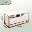 TV Stand Media Console Modern Storage Table Entertainment Centre Hidden Compartments Open Shelves