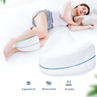 1 / 2Pcs Knee Pillow for Side Sleepers Memory Foam Wedge Leg Pillow  Sciatica Back Hip Joint Pain Relief Side Sleeper Leg Pad Support Cushion  1/2PCS