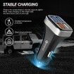 USB Car Charger Adapter, 4 Ports QC3.0 Cell Phone Fast Charger, Smart Quick   for Cigarette Lighter, Compatible with iPhone  All Smartphones