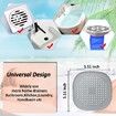 Hair Catcher, Square Hair Drain Cover for Shower Silicone Hair Stopper 2 Pack (Grey)