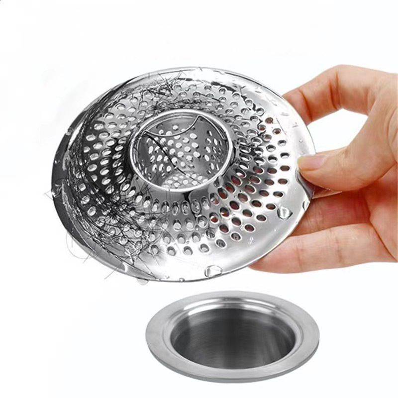 Drain Hair Catcher, Bathtub Shower Drain Hair Trap, Strainer Stainless Steel Drain Protector