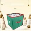 64 Christmas Ornament Storage Box with Dual Zipper Closure Box Contributes Slots Color random sent