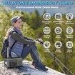 Emergency Radio 4000mAh Solar Hand Crank AM/FM/NOAA Portable Weather Radio,LED Flashlight,Reading Lamp,SOS Alarm,Headphone Jack for Indoor Outdoor Emergency (Grey)
