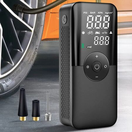 Rechargeable Air Pump Tire Inflator Portable Compressor Digital Cordless Tyre Inflator For Car Bicycle Balls