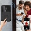 V9-Black-Smart Wireless Remote Video Doorbell, Camera Wireless Intercom, HD Night Vision WiFi Security, Cloud Storage, 2-Way Audio,Visitor Capture