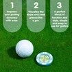Reader,Golf Hat Clip Ball Marker with High Precision Green Reading Aid Golf Accessories for Men Women (Sky Blue)