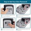 Key Lock Box, 4 Digit Combination Key Storage Lockbox for Indoor, Outdoor, Home, Hotels