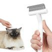 Cat Brush for Long Haired Cats, Deshedding Tool and Dematting Comb