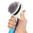 Cat Grooming Brush, Self Cleaning Slicker Brushes for Dogs Cats Pet Grooming Brush Tool (BLUE)