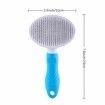 Cat Grooming Brush, Self Cleaning Slicker Brushes for Dogs Cats Pet Grooming Brush Tool (BLUE)