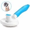 Cat Grooming Brush, Self Cleaning Slicker Brushes for Dogs Cats Pet Grooming Brush Tool (BLUE)