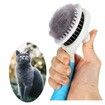 Cat Grooming Brush, Self Cleaning Slicker Brushes for Dogs Cats Pet Grooming Brush Tool (BLUE)