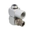 2 Pcs 1/4 Inch Air Tool Swivel Fitting, Aluminum 360 Degree Swivel Air Hose Connector Industrial Swivel Portable Air Tool Adapter