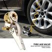 2PCS Tyre Air Valve Tyre Inflating, Air Valve 1/4 Inch NoClip/Clip Copper Tyre Air Valve Suitable For Car Motor