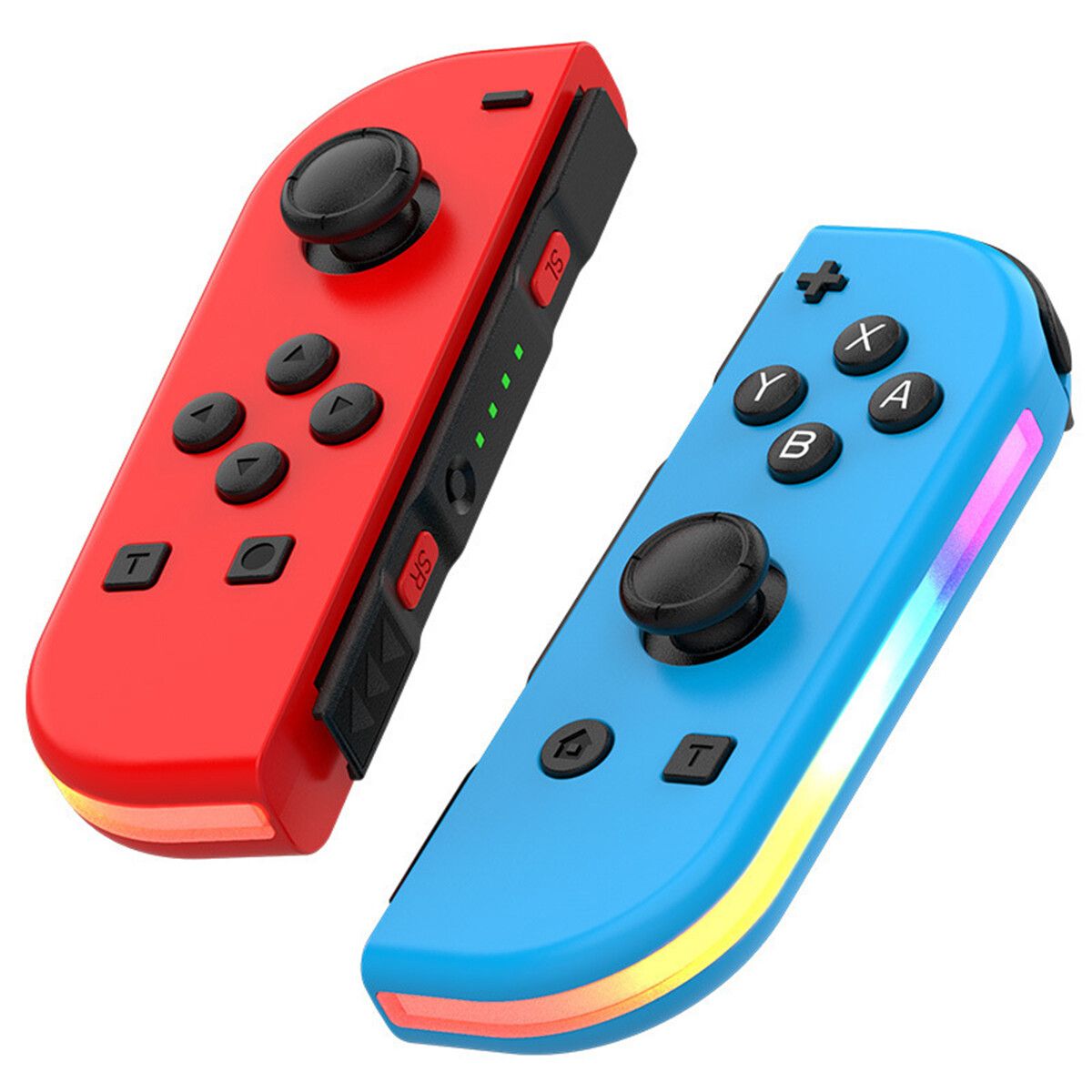 Replacement for Switch Controller,Compatible with Switch Controllers With RGB LED,Support Double Vibration/Wake-up/Screenshot (Red & Blue)