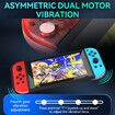 Replacement for Switch Controller,Compatible with Switch Controllers With RGB LED,Support Double Vibration/Wake-up/Screenshot (Red & Blue)