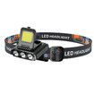 2 Pcs Portable Mini LED Headlamp Rechargeable  Motion Sensor Headlight for Outdoor Camping Fishing