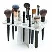 Makeup Brushes Drying Rack, Brushes Dryer 28 Slot Holder Stand Tray Support Display for Makeup (White)