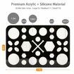 Makeup Brushes Drying Rack, Brushes Dryer 28 Slot Holder Stand Tray Support Display for Makeup (White)