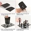 Makeup Brushes Drying Rack, Brushes Dryer 28 Slot Holder Stand Tray Support Display for Makeup (White)
