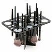 Makeup Brushes Drying Rack, Brushes Dryer 28 Slot Holder Stand Tray Support Display for Makeup (Black)