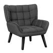 ALFORDSON Wooden Armchair Accent Tub Chair Lounge Sofa Couch Velvet Seat Grey