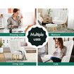 ALFORDSON Wooden Armchair Accent Chair Lounge Sofa Ottoman Couch Boucle White