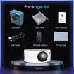 Portable Household Projector Mini Mobile Phone Hd Color White