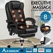 ALFORDSON Office Chair Massage Heated Seat Black