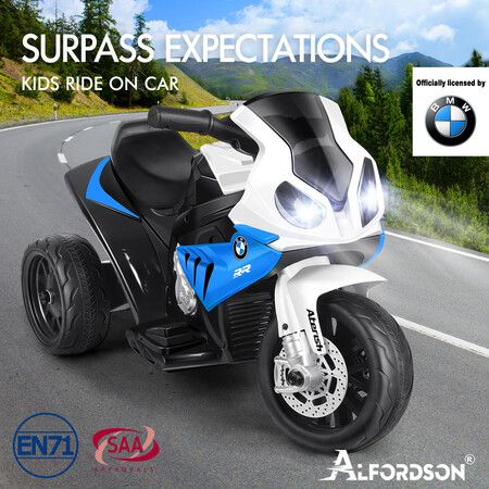ALFORDSON Kids Ride On Motorbike Car Motorcycle BMW Licensed Electric Toys Blue