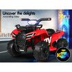 ALFORDSON Kids Ride On Car Electric ATV Toy With LED Lights Green