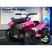 ALFORDSON Kids Ride On Car Electric ATV Toy With LED Lights Black