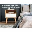 ALFORDSON 2x Bedside Table Nightstand Side Storage Cabinet Scandinavian White