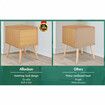 ALFORDSON 2x Bedside Table Nightstand Side Storage Cabinet Scandinavian White