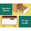 ALFORDSON 2x Bedside Table Nightstand Side Storage Cabinet Scandinavian White