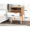 ALFORDSON 2x Bedside Table Nightstand Side Storage Cabinet Scandinavian White