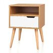 ALFORDSON Bedside Table Nightstand Side Storage Cabinet Scandinavian White