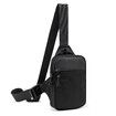 Mini Sling Bag for Men and Women,Small Crossbody Bag Trendy,Casual Waterproof Phone Chest Bag for Travel (Black)