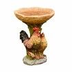 Rooster Bird Feeder Resin Statue Figurine Decoration Animal Living Room Candy Plate Storage Garden Home Decor